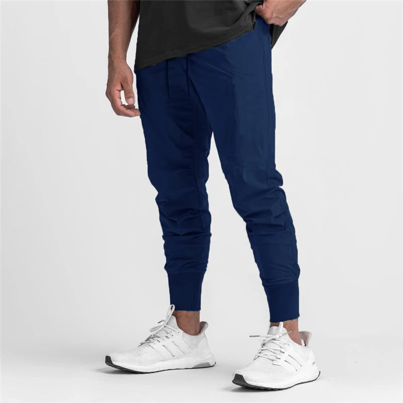 Men's Polyester Drawstring Closure Sweatpants Gymwear Trousers