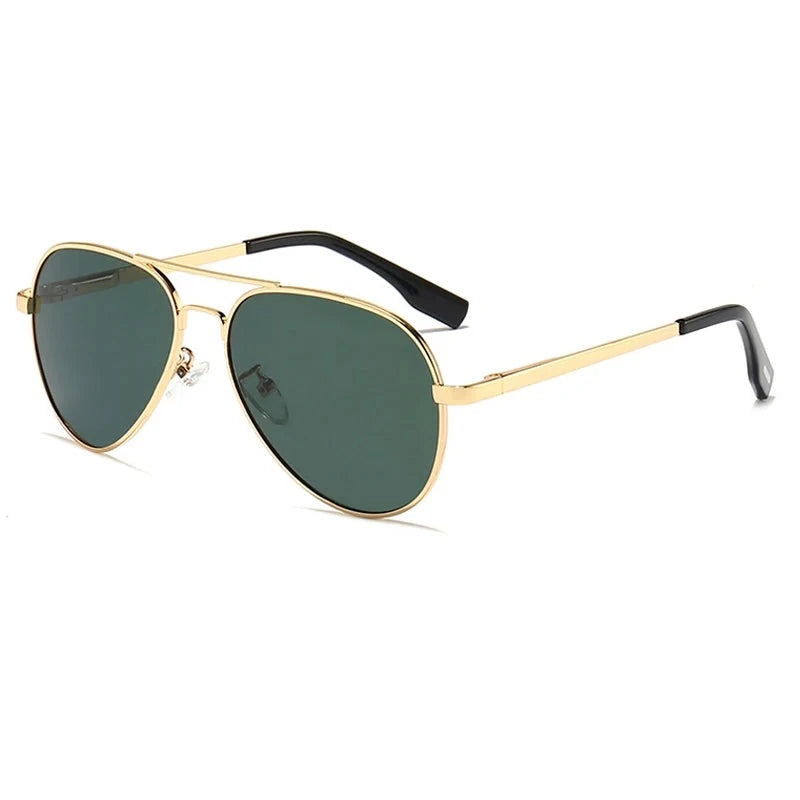 Men's Alloy Frame TAC Lens Oval Shaped Polarized Sunglasses