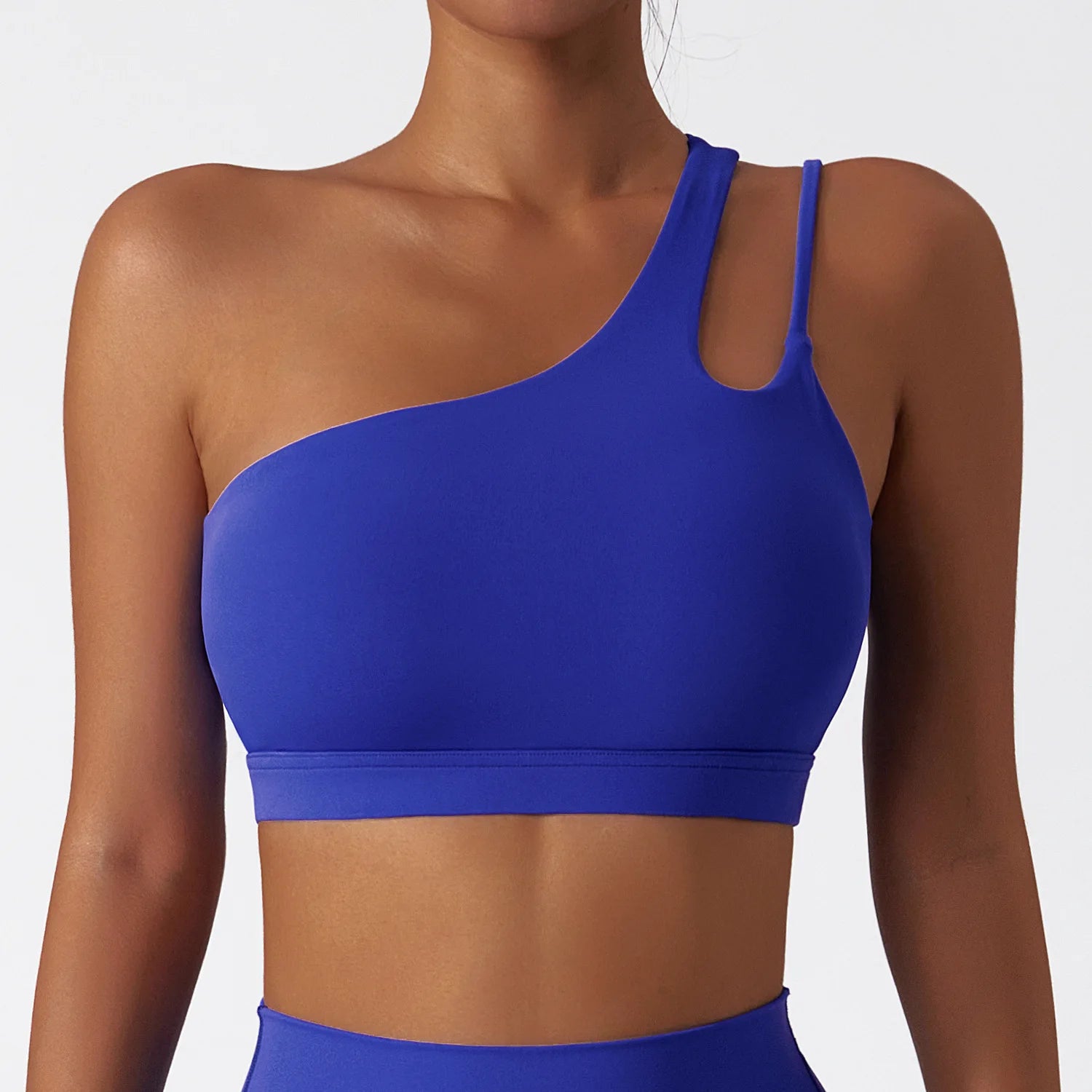 Women's Nylon Sleeveless Shockproof Yoga Workout Crop Top