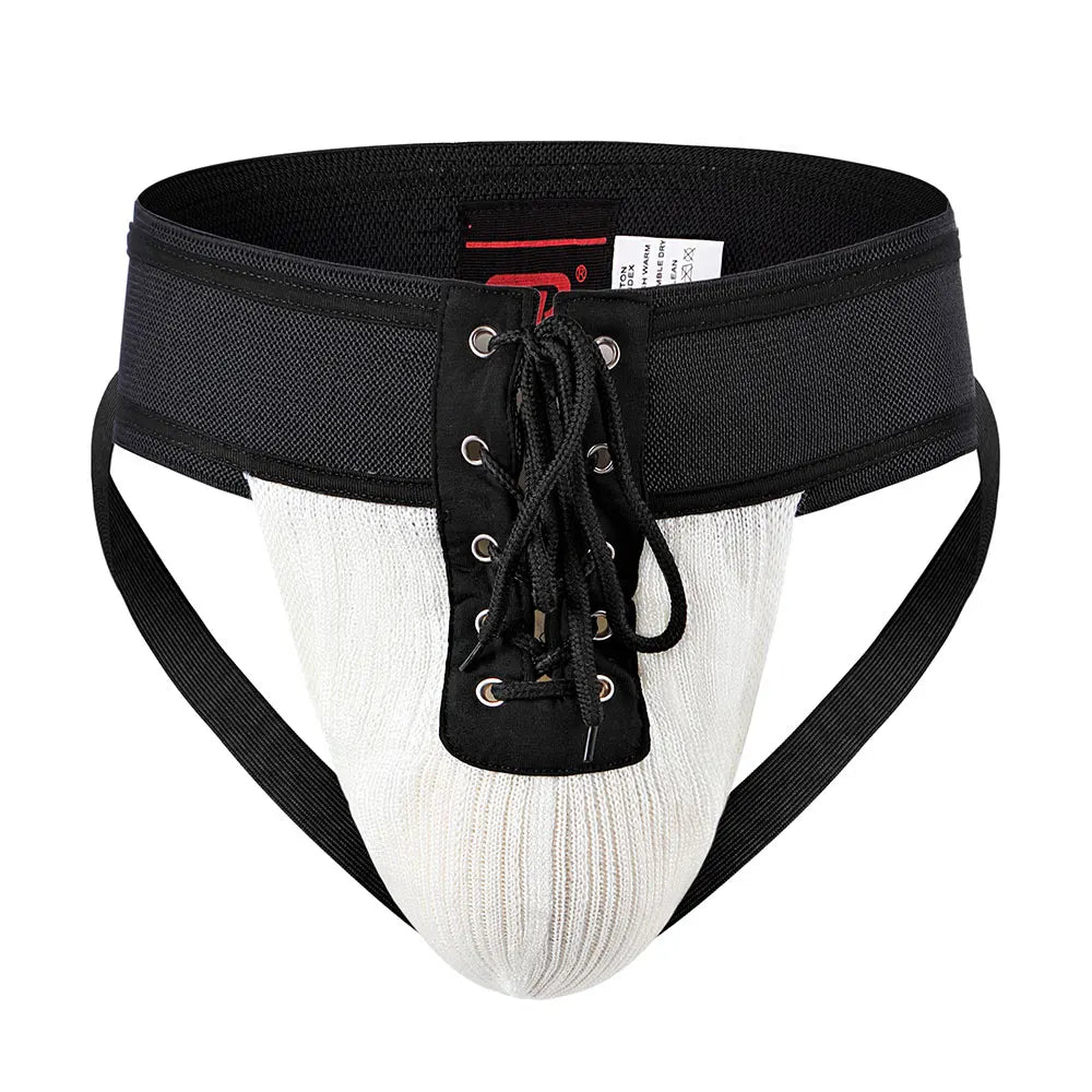 Men's Cotton Drawstring Closure Breathable Underpants Brief