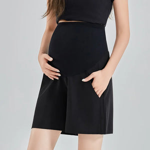 Women's Polyester Solid Pattern Elastic Closure Maternity Skirt