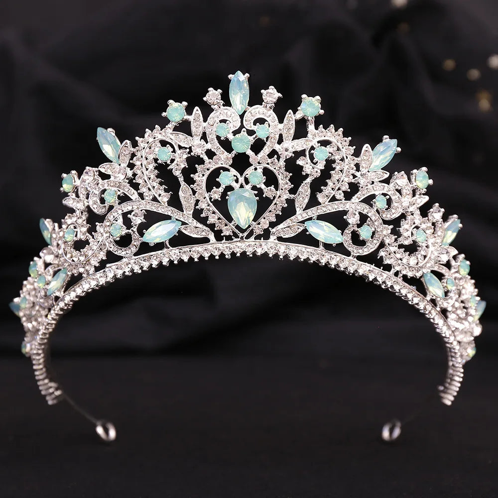 Women's Zinc Alloy Water Drop Pattern Tiaras Bridal Classic Crown