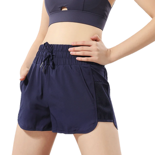 Women's Spandex Solid Pattern Quick Dry Gym Wear Trendy Shorts