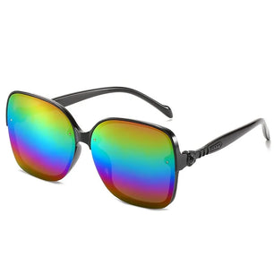 Kid's Plastic Frame Polycarbonate Lens Square Shaped Sunglasses