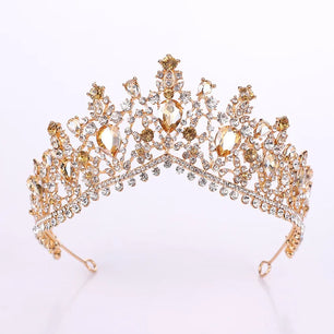 Women's Zinc Alloy Plant Pattern Tiaras Bridal Classic Crown