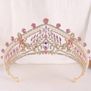 Women's Zinc Alloy Plant Pattern Tiaras Bridal Classic Crown