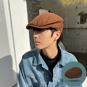 Men's Cotton Multifunction Solid Pattern Thin Winter Warm Hats