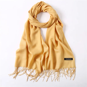 Women's Acrylic Neck Wrap Solid Pattern Trendy Elegant Scarf