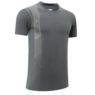 Men's Polyester Short Sleeve Pullover Closure Sportswear T-Shirt