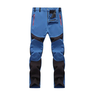 Men's Polyester Mid Waist Zipper Fly Closure Windproof Trousers