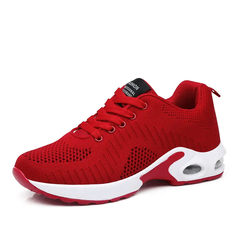 Men's Cotton Round Toe Lace-Up Closure Breathable Sport Sneakers