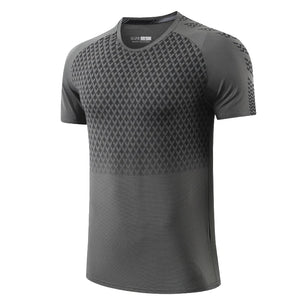 Men's Polyester Short Sleeve Pullover Closure Sportswear T-Shirt