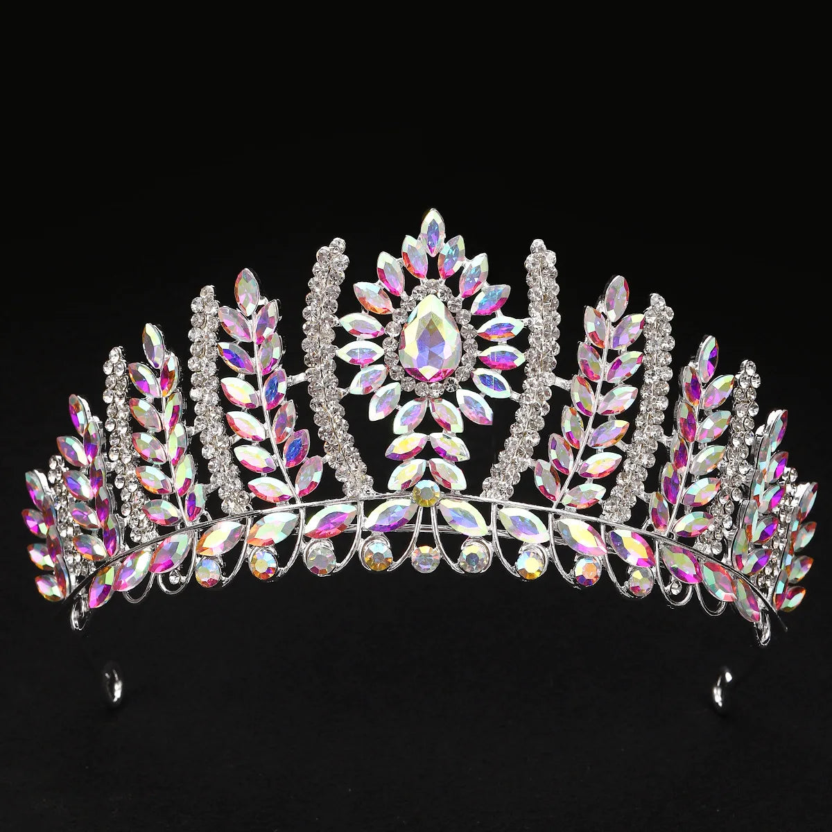 Women's Crystal Zinc Alloy Geometric Pattern Bridal Wedding Crown