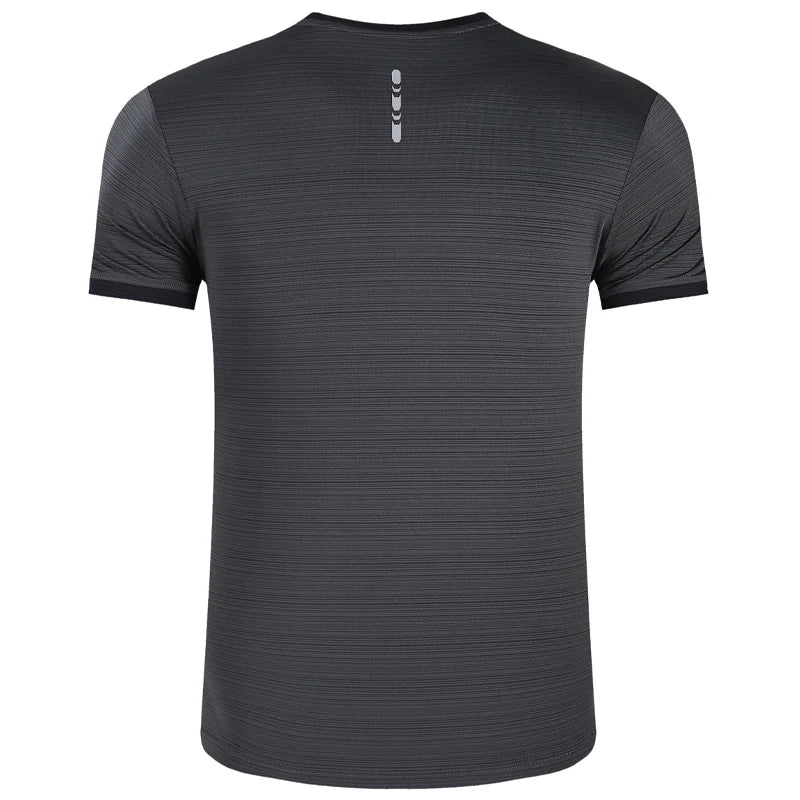 Men's Polyester Short Sleeve Pullover Closure Sportswear T-Shirt