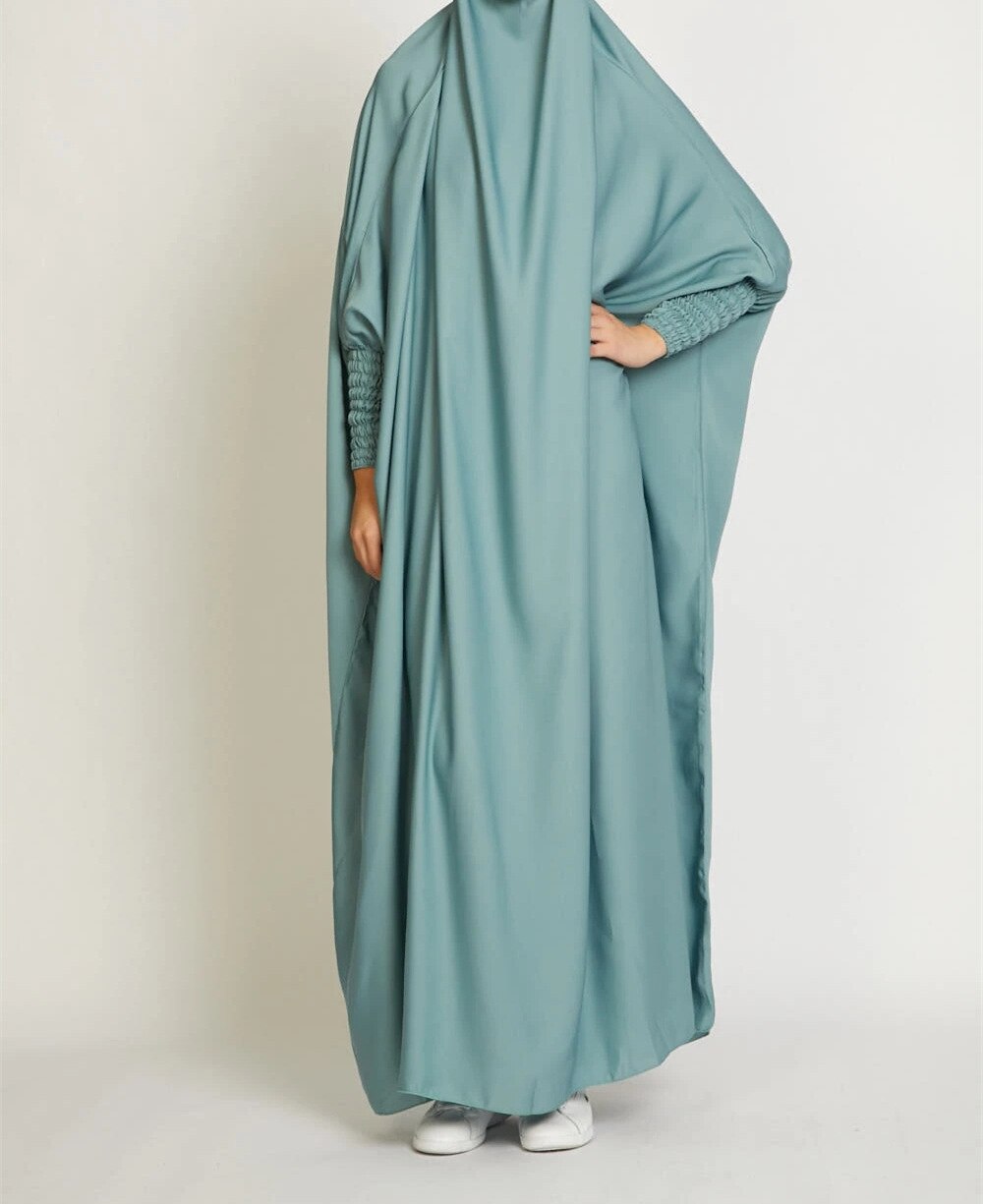 Women's Arabian Polyester Full Sleeves Solid Casual Wear Abayas