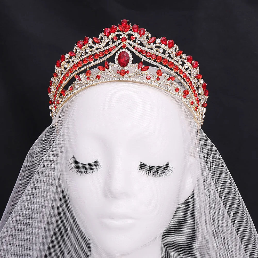 Women's Zinc Alloy Water Drop Pattern Tiaras Bridal Classic Crown