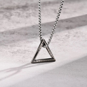 Men's Metal Stainless Steel Link Chain Trendy Geometric Necklace