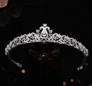 Women's Copper Geometric Pattern Tiaras Bridal Wedding Crown