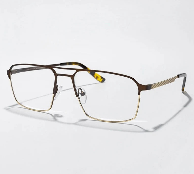 Men's Alloy Frame Full-Rim Square Shaped Luxury Classic Glasses