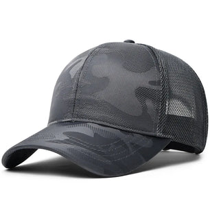 Men's Cotton Adjustable Strap Sun Protection Casual Baseball Cap