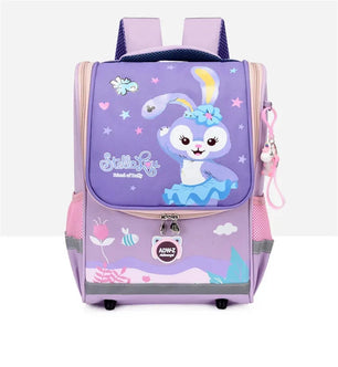 Kid's Nylon Zipper Closure Cartoon Pattern Trendy School Backpack