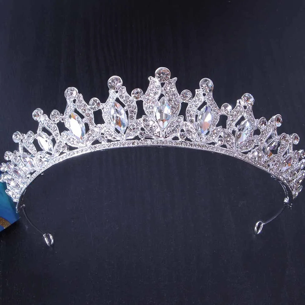 Women's Zinc Alloy Water Drop Pattern Tiaras Bridal Classic Crown