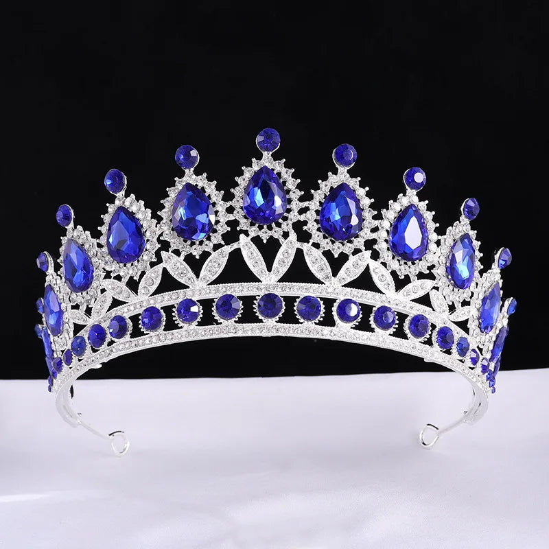 Women's Zinc Alloy Water Drop Pattern Tiaras Bridal Classic Crown