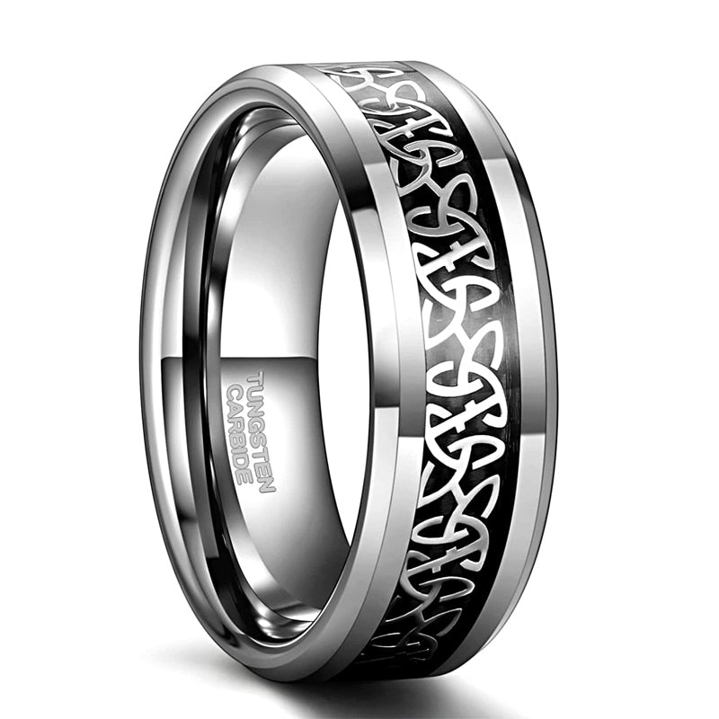 Men's Metal Tungsten Geometric Shaped Mixed Colors Wedding Ring