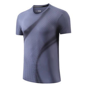 Men's Polyester Short Sleeve Pullover Closure Sportswear T-Shirt