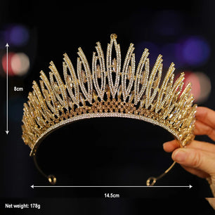 Women's Zinc Alloy Plant Pattern Tiaras Bridal Classic Crown