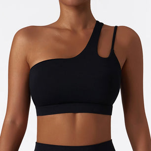 Women's Nylon Sleeveless Shockproof Yoga Workout Crop Top