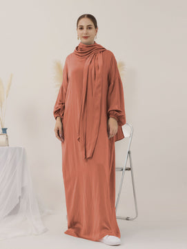 Women's Arabian Polyester Full Sleeves Solid Pattern Casual Abaya