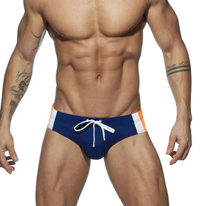 Men's Polyester Drawstring Closure Printed Boxer Swimwear Shorts