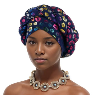 Women's Arabian Polyester Head Wrap Printed Pattern Elegant Hijabs