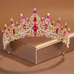 Women's Zinc Alloy Plant Pattern Tiaras Bridal Classic Crown