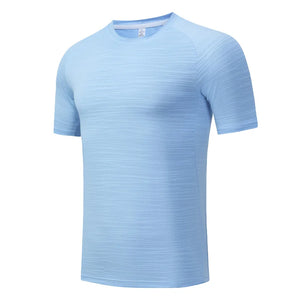 Men's Spandex Short Sleeve Pullover Closure Sportswear T-Shirt