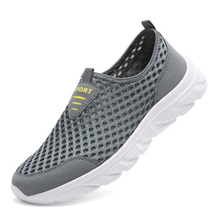 Men's Mesh Round Toe Slip-On Breathable Outdoor Sports Shoes