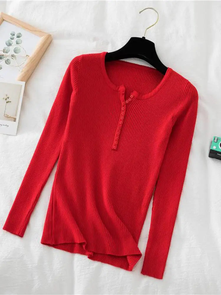 Women's Polyester V-Neck Full Sleeves Solid Pattern Sweater