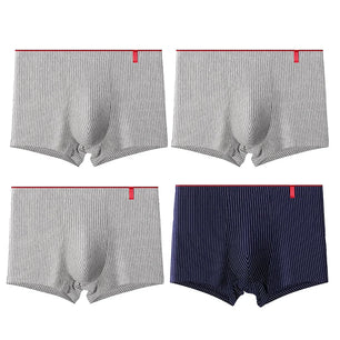 Men's Spandex Quick-Dry Striped Pattern Underpants Boxer Shorts