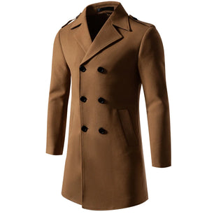 Men's Polyester Turn-Down Collar Long Sleeve Solid Pattern Jacket