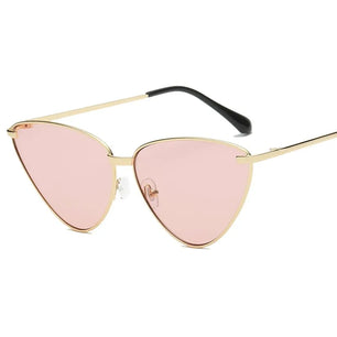 Women's Cat Eye Alloy Frame Acrylic Lens Luxury UV400 Sunglasses