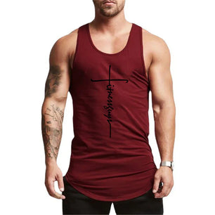 Men's O-Neck Sleeveless Quick Dry Compression Gym Wear Shirt