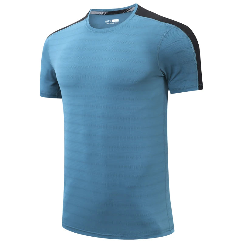 Men's Microfiber Short Sleeve Pullover Closure Sportswear T-Shirt