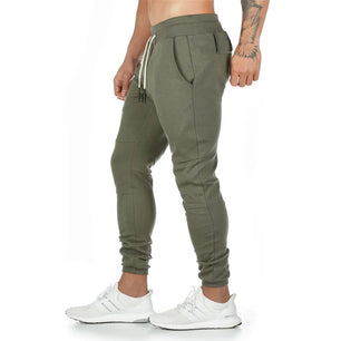 Men's Polyester Drawstring Closure Quick-Drying Gymwear Trousers