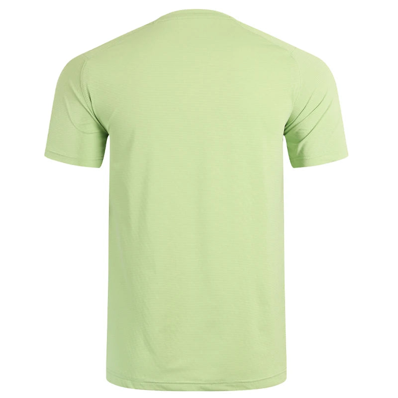 Men's Nylon Short Sleeve Pullover Closure Sportswear T-Shirt