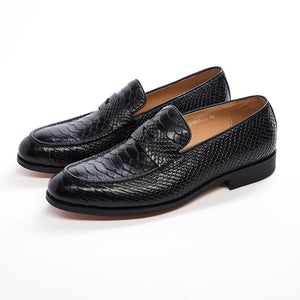 Men's Genuine Leather Pointed Toe Slip-On Closure Formal Shoes