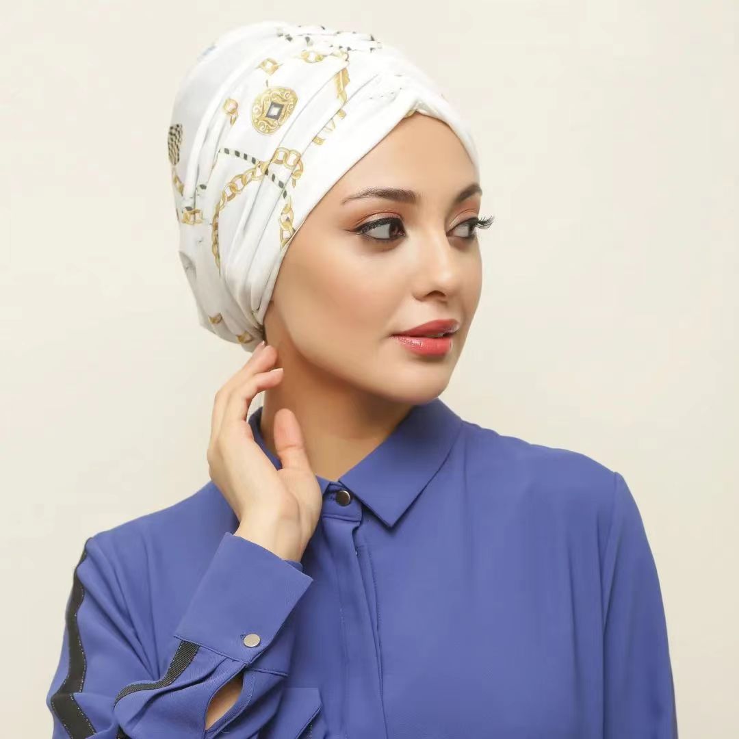 Women's Arabian Acetate Quick-Dry Head Wrap Casual Turban Hijabs