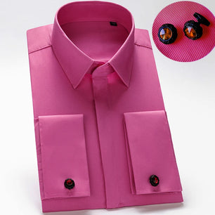 Men's Cotton Turn-Down Collar Full Sleeve Covered Button Shirt