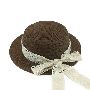 Women's Straw Solid Pattern Glamorous Sun Protection Beach Hat