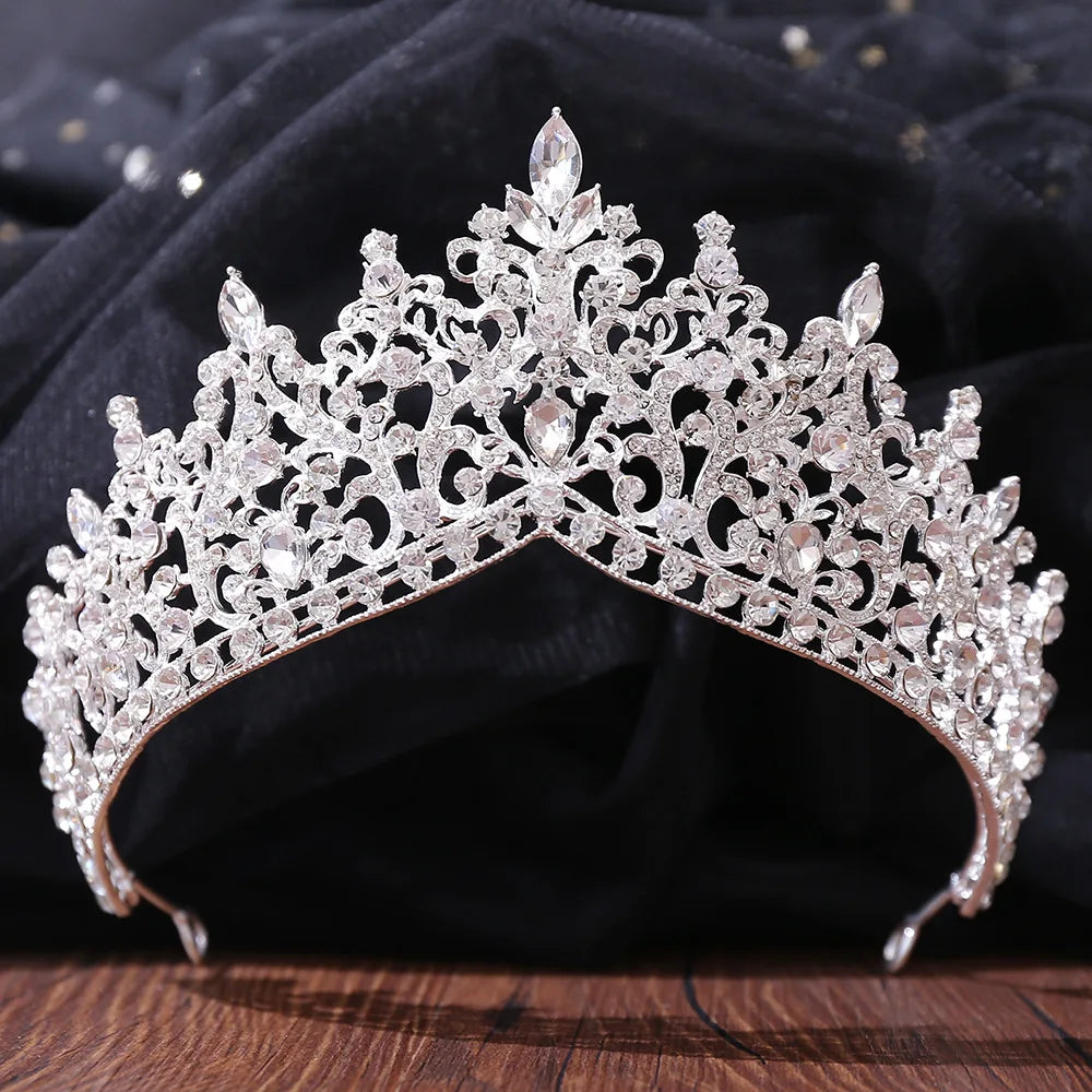 Women's Zinc Alloy Water Drop Pattern Tiaras Bridal Classic Crown